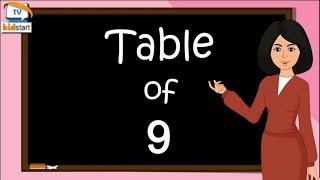 Table of 9 Rhythmic Table of Nine Learn Multiplication Table of 9 x 1  9  kidstart tv [upl. by Thornton906]