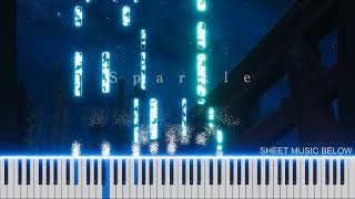 Sparkle  Kimi no Na wa  Radwimps  HARD Piano Tutorial [upl. by Annahc944]