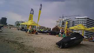 Beach walk in Romania summer 2024  part 53  Navodari  Mamaia Village [upl. by Acie]