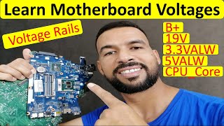 Master Laptop Motherboard Voltages Power Rails and Circuits Explained  laptop motherboard repair [upl. by Barbarese]