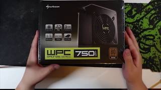 ASMR Unboxing  Sharkoon WPC Bronze 750 Watt PSU Silent [upl. by Enyak]