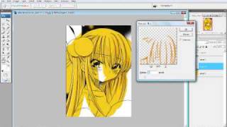 Coloring Hair Manga Scan Tutorial [upl. by Lurette]