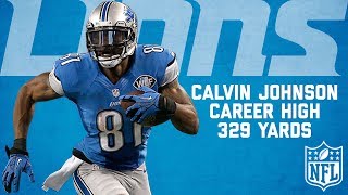 Calvin Johnson Highlights from CareerHigh 329Yard Game vs the Cowboys  NFL Highlights [upl. by Dikmen]