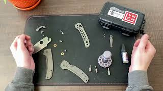 LynchNW Titanium Skinny Spyderco Shaman Scales Installation Instructions [upl. by Benioff]