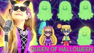 Diana and Roma Sing Along Music Video quotQueen of Halloweenquot with Lyrics [upl. by Oniluap]