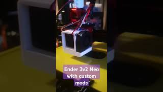 Ender 3 v2 Neo with custom Mods 200mmsec printing 3dprinting ender3v2 ender3 ender3v2neo [upl. by Arted]