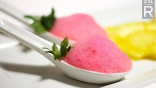 Molecular Gastronomy  Strawberry Foam Recipe [upl. by Enelrahc]