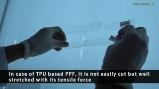 Paint Protection Film Elongation Comparison Test PVC vs TPU [upl. by Nailluj288]