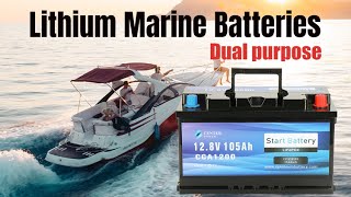 Marine dual purpose deep cycle battery 12v 105ah [upl. by Torrin336]