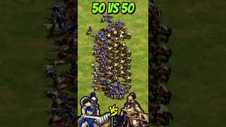 50 Elite Cataphracts vs 50 Elite Mangudai AoE2 Shorts ageofempires gaming [upl. by Ailee]