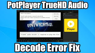 PotPlayer True HD Decode Error Fix [upl. by Atenaz922]