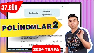 POLİNOMLAR 2  37 GÜN 40GündeTYTmatematikkampı [upl. by Tran]