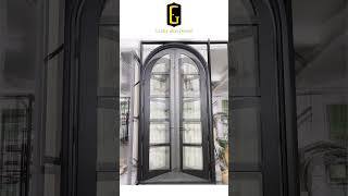 GID iron french double door with 5lites and round top [upl. by Illom23]