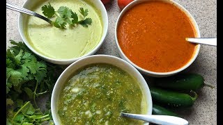 TOP 3 SALSAS PARA TACOS SALSAS MEXICANAS FACIL Y RAPIDAS 😋 [upl. by Ojibbob238]