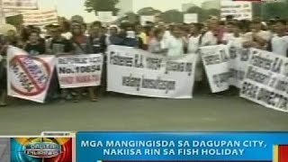 Mga mangingisda sa Dagupan City nakiisa rin sa fish holiday [upl. by Auqinal]