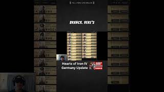 Explore The New German Focus Tree In Hearts Of Iron Ivs Epic Gottterdamerung Dlc [upl. by Annoynek]