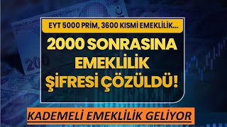 EYT 2000 Sonrası Kademeli Emeklilik eyt ssk bağkur eytsondakika eytsondurum emeklilikhesaplama [upl. by Nap]