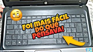 Como trocar o TECLADO DO NOTEBOOK  Passo a passo HP1000 [upl. by Enitsed]