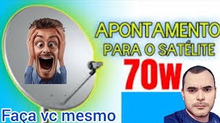 APONTAMENTO PARA O 70W D2 C4 NOVA PARABÓLICA FAÇA VC MESMO [upl. by Ainoet]