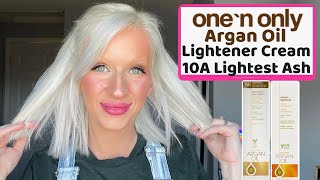 One N Only 10A Lightest Ash Blonde amp Cream Lightener [upl. by Enutrof]