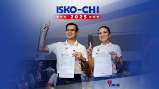 Yorme Isko Moreno Domagoso and Chi Atienza officially files their COC for mayor and vice mayor [upl. by Nilde]