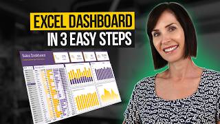 Interactive Excel Dashboard Tutorial in 3 Steps  FREE Template [upl. by Kcirred625]