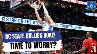 Duke gets BULLIED out of ACC Tournament by NC State SHOULD WE BE WORRIED  Crazie Cast [upl. by Whelan]