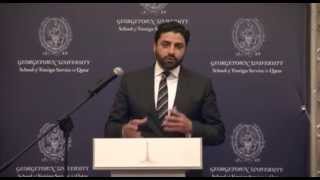 Executive Director Mr Mahmoud Qutub at Georgetown Young Leaders Seminar [upl. by Noll]