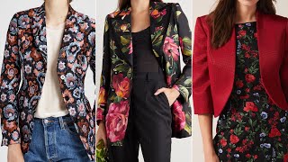 Top Stylish Amazing Blazer Design ideas  modern printed and plain blazer designs [upl. by Elleryt]