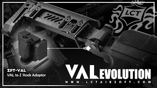 【LCT Airsoft】AS VAL EvolutionVAL to Z stock Adaptor [upl. by Annaiviv]