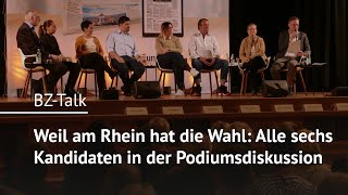 Weil am Rhein hat die Wahl Alle sechs Kandidaten im BZTalk [upl. by Yeltsew]