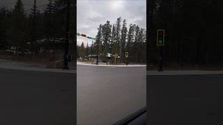 Banff shorts lake alberta canada travel travelvlog banff tour snow snowfall mountains yt [upl. by Olympia]