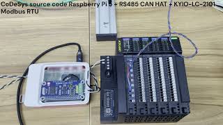 CoDeSys source code for Raspberry Pi 5  RS485 CAN HAT  KYIOLC2101 Modbus RTU [upl. by Ettinger]