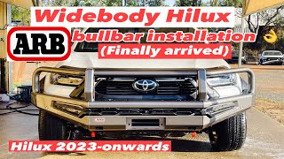 ARB bullbar installation wide body Hilux 2023onwards [upl. by Magas823]