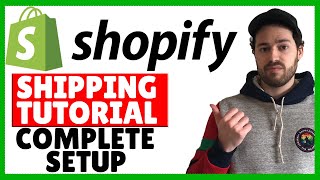 Shopify Shipping Tutorial  How To Setup Shipping Rates amp Settings In Your Store [upl. by Rolyat19]