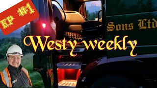 Westy Weekly Ep1 hgv trucking class1 dafxf flatbed daf abnormal transport [upl. by Yntrok794]