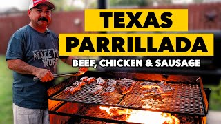 PARRILLADA TEJANA  How to Grill a Texas Size Carne Asada Feast [upl. by Bobbee62]