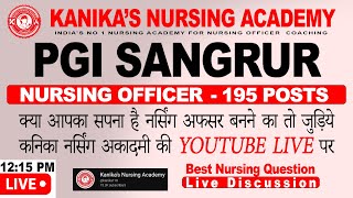 PGI Sangrur Nursing Officer 2022  Most Important MCQs Live Discussion Part4 [upl. by Imyaj]