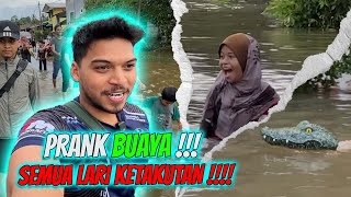 PRANK BUAYA DALAM BANJIR [upl. by Tenaj]