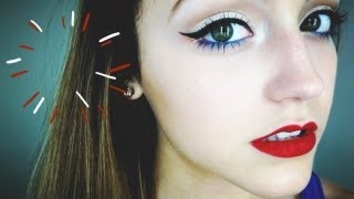 Wearable 4th Of July Makeup Tutorial [upl. by Inan]