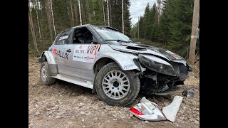 Imatra ralli 2024  VIPauton HURJA kaato sekä muita kaatoja ja tilanteita ralli rally fcup [upl. by Otrebmal]