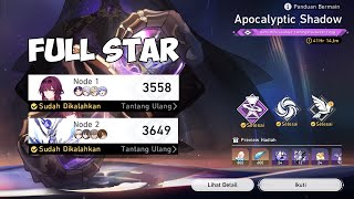 Apocalyptic Shadow 24 Difficult 4 Full Star  Honkai Star Rail [upl. by Priestley]