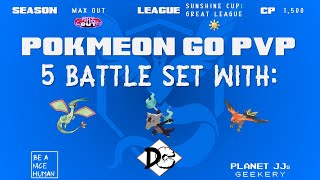 Pokémon GO PvP  Sunshine Cup Great League 5 Rounds Flygon S  Marowak A  Talonflame [upl. by Eissed588]