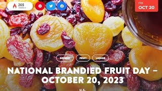 Happy National Brandied Fruit Day 🍇 🍌 🍎 🍾 nationalday fruit [upl. by Galvin]