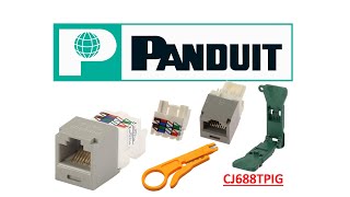 COMO PONCHAR JACK PANDUIT CAT6 PANNETCJ688TPIG [upl. by Sorensen]