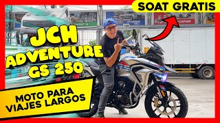 🥇LANZAMIENTO 2024 JCH GS 250 ⭐MOTO ADVENTURE PARA VIAJAR⭐ [upl. by Eltsyrc]