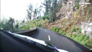 ŠKODA Motorsport ERC Rally Madeira Why Juho Punctured SS3 Onboard 2012 [upl. by Mont]