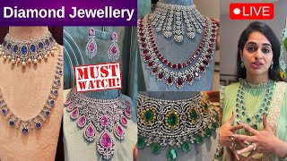 Vasundhara Diamond Roof Diamond Jewellery  brideessentials diamondnecklace diamond [upl. by Ettesil]