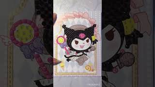 Relaxing DIY Diamond Painting 💜KUROMI 🖤kuromishort 🖤Diamond Art Gift dinamondpainting artstyle [upl. by Kcirtapnaes194]