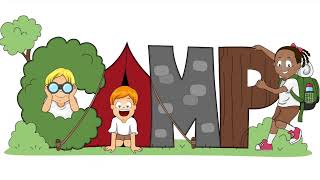 Lets Go To Camp Camping Kids Songs Nursery Rhymes [upl. by Hackathorn684]